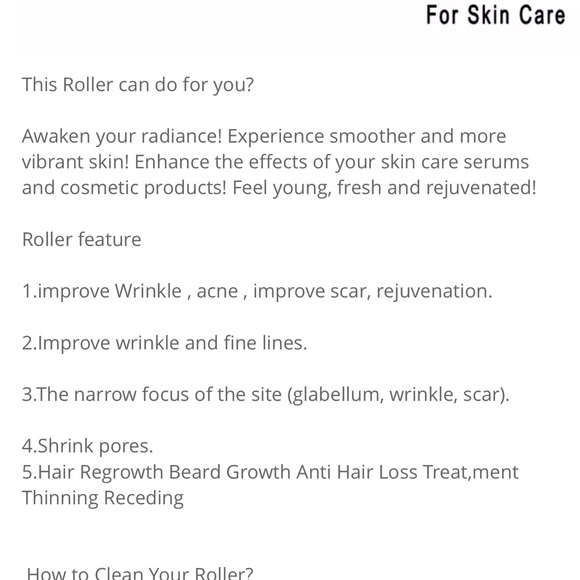 Micro-Needling Derma Roller for Skin Care Body Treatment hair growth - Picture 3 of 6